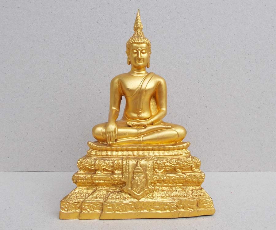 พระพุทธชินสีห์ ญสส. วัดบวรนิเวศวิหาร พ.ศ.2536 ครบรอบ 80 พรรษาสมเด็จพระญาณสังวรฯ หน้าตัก 3 นิ้ว เนื้อโลหะปิดทอง สวยมาก