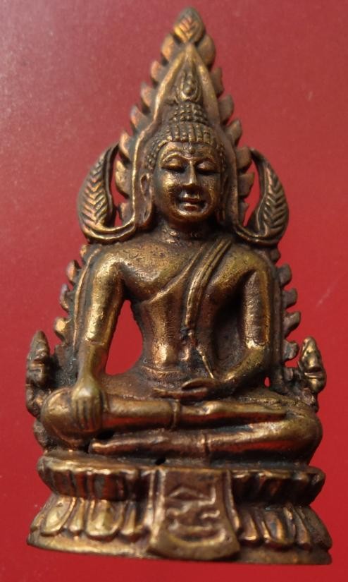 ชินราชหลวงปู่มี วัดมารวิชัย อุดผงกะลาตาเดียว ตะกรุดเงิน เคาะเดียว