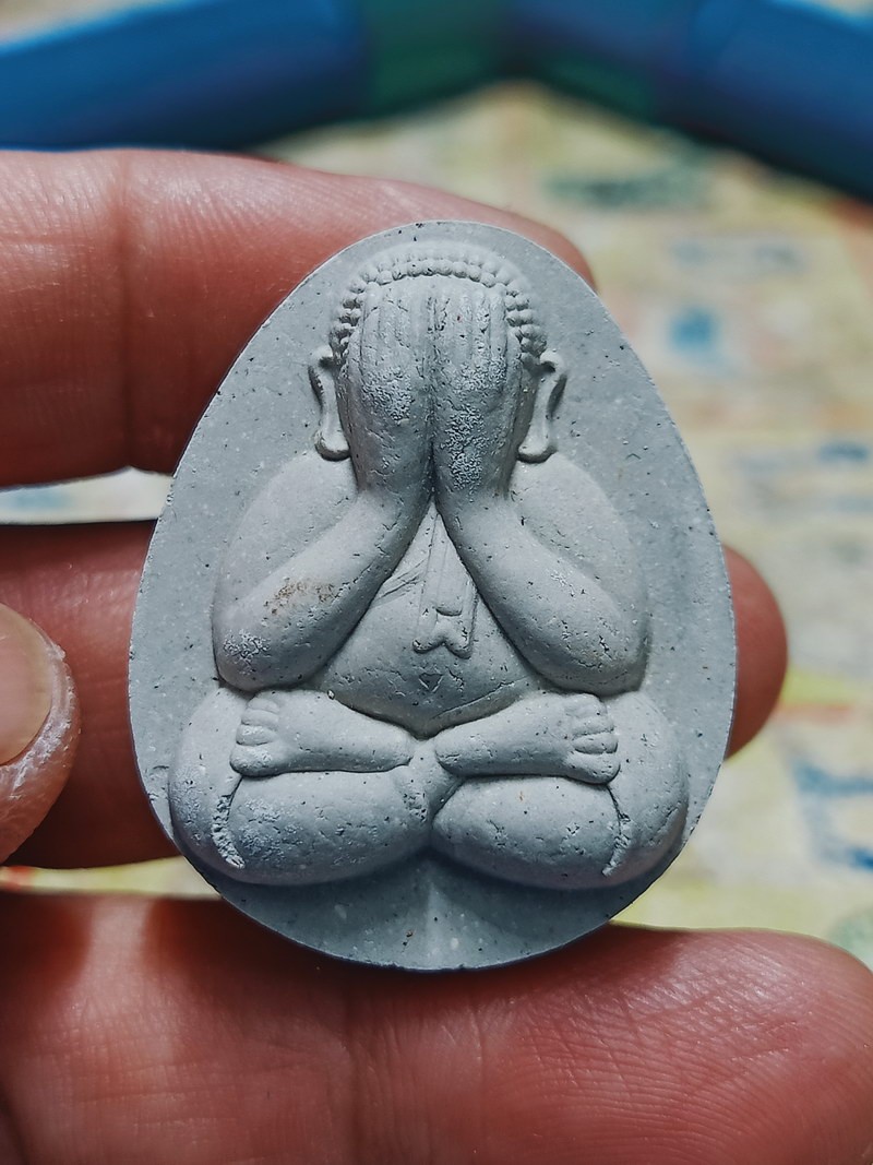 1-1109 วัดใจ 50 พระปิดตาจัมโบ้ 2 หลวงปู่หมุน วัดบ้านจาน จ.ศรีสะเกษ 2565 หมายเลข 808 กล่องเดิม