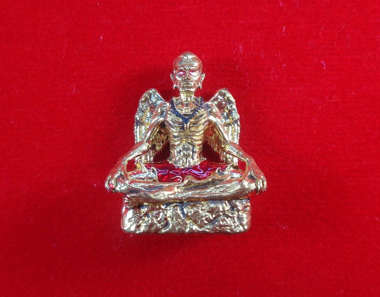 (120-) บรมครูกายแก้ว อ.หนานคง มนต์ล้านนา สำนักปู่ใหญ่ จ.เชึยงใหม่ เนื้อทองทิพย์ พิมพ์ใหญ่ สวยครับ