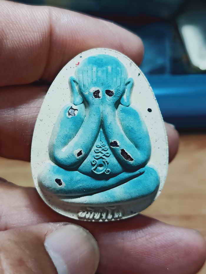 2-1473 วัดใจ 100 พระปิดตาจัมโบ้ เหนือดวง หลวงพ่อนงค์ วัดบางน้ำชน ธนบุรี จ.กรุงเทพ ปี 2566 จัมโบ้ มวลสารดี หมายเลข 29 กล่องเดิม