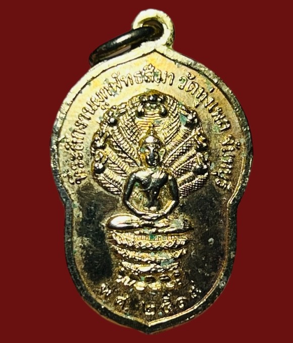 **เคาะแรก 20**เหรียญพระนาคปรก วัดทุ่งเพล  จันทบุรี ปี2519 กะหลั่ยทอง