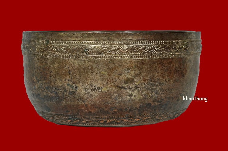 ʕ•́ᴥ•̀ʔっ..ขันเงินโบราณ สมัยโบราณ หนัก 147.75 กรัม