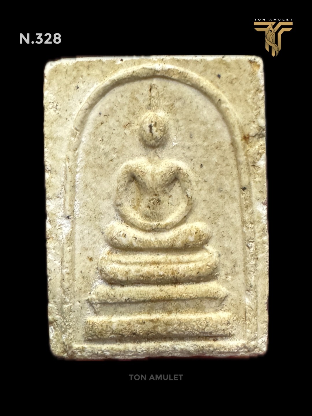 พระสมเด็จหลวงพ่อกวย พิมพ์คะแนน หลังยันต์ห้า เนื้อผงน้ำมัน ปี 2515 วัดโฆสิตาราม จ. ชัยนาท