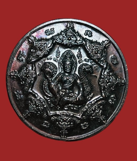 **เคาะแรก 35**จตุคามรามเทพ เนื้อทองแดง รุ่นเสริมทรัพย์ เสริมบารมี พุทธาภิเษกศาลหลักเมืองนครศรีธรรมราช ปี 50 ( ขนาด 3 cm )