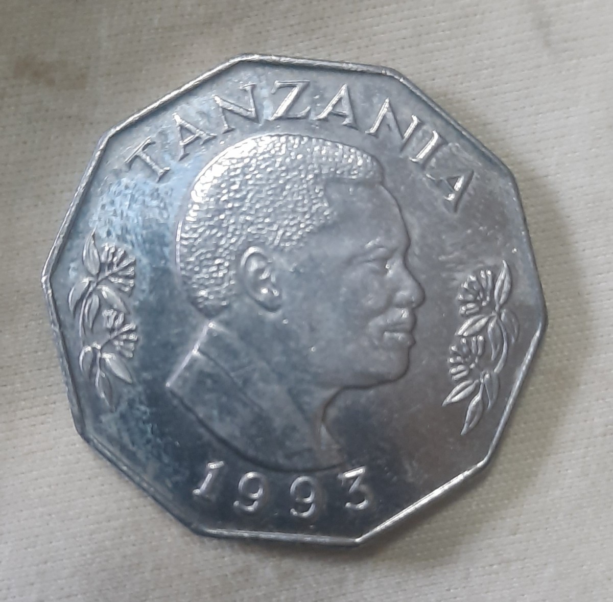 เหรียญ 5 ชิลลิงแทนซาเนีย ปี 1993 (Tanzania 5 Shilingi 1993)