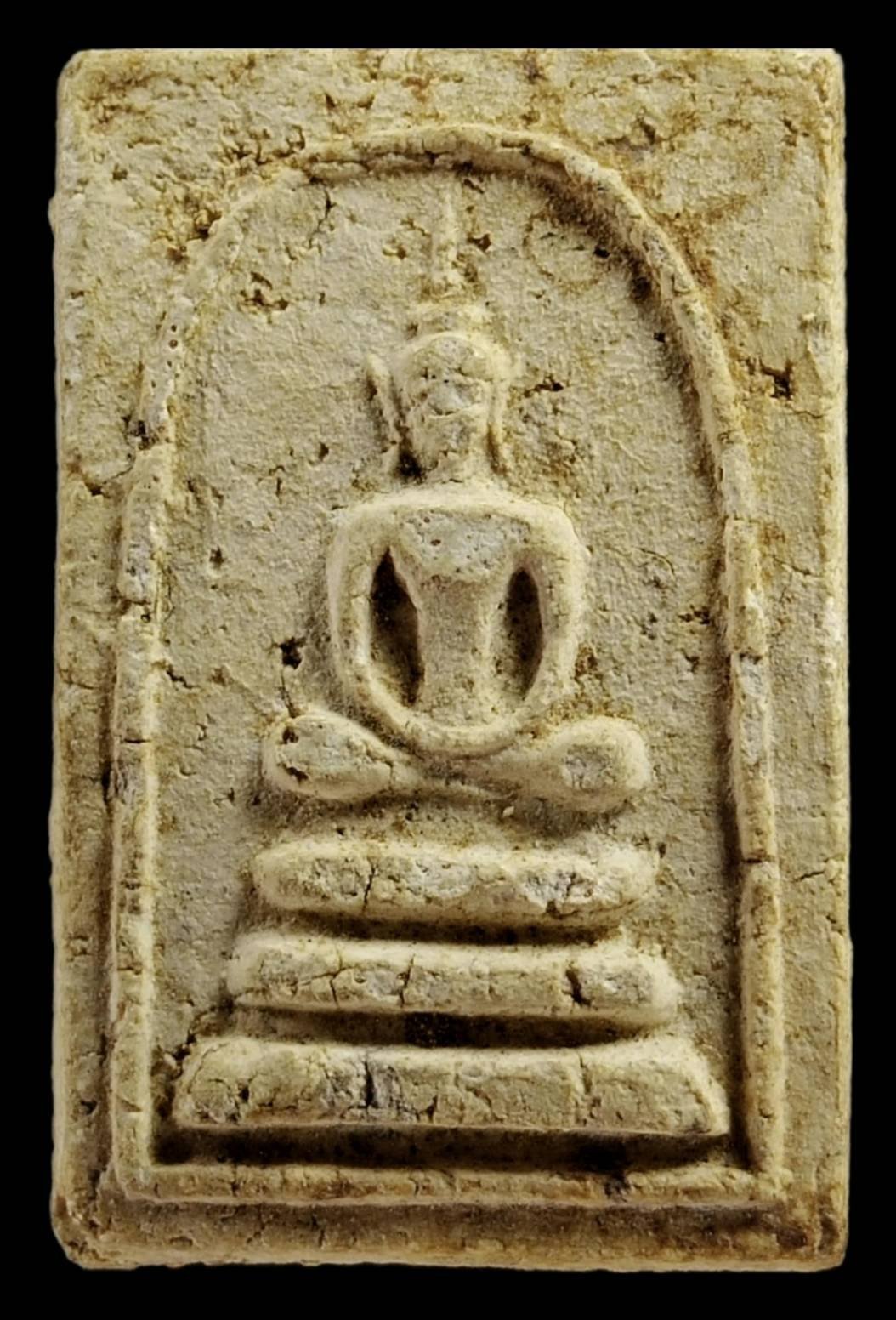 พระสมเด็จวัดระฆัง หลวงปู่นาค พิมพ์เทวดา เนื้อผง ปี 2495 + พร้อมบัตรรับรอง DD-PRA