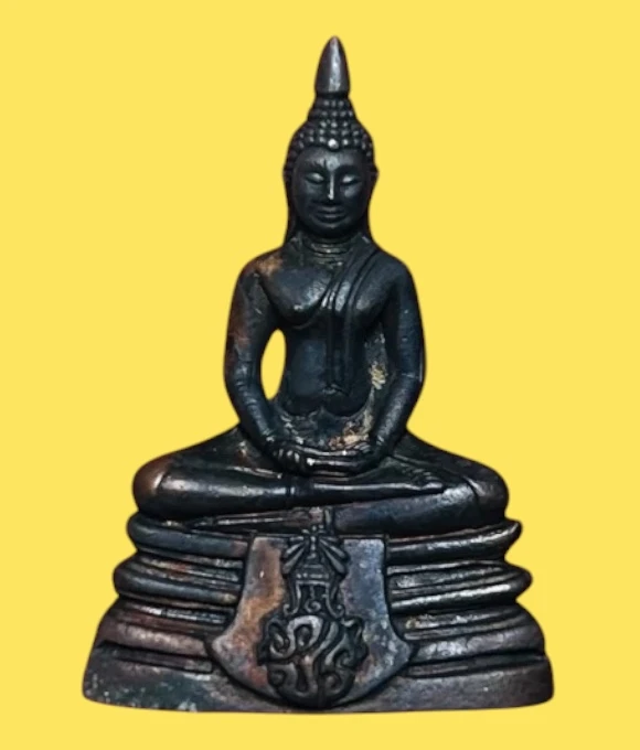**เคาะแรก 50**กริ่งหลวงพ่อโสธร ภปร. หลังตราครองราชย์ 50 ปี  (รุ่นย้อนยุคปี2500)สร้างพระอุโบสถ ปี 2540 พร้อมกล่องเดิม