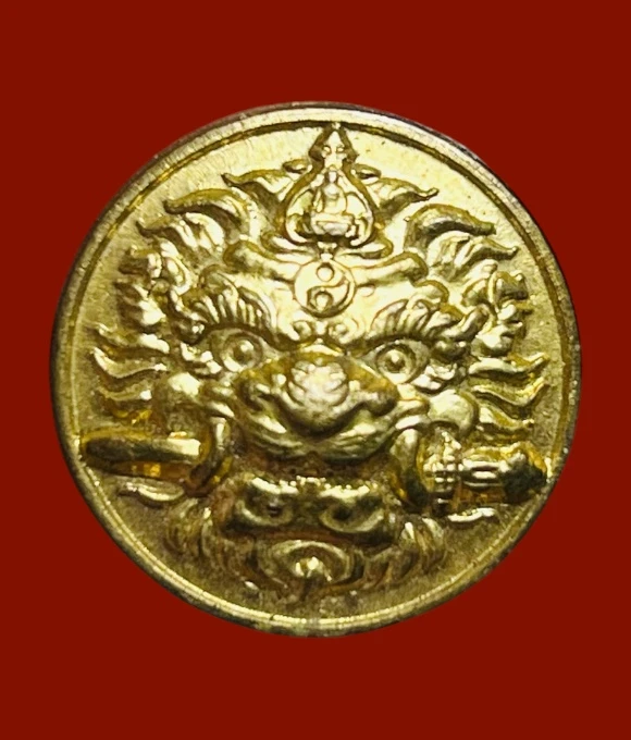 **เคาะแรก 35**เหรียญเสือคาบดาบ (กันชง) หลังยันต์มงคลจักวาล หลวงพ่อหวล วัดชาวเหนือ ราชบุรี
