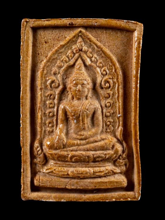 800.-พระผงของขวัญ พ่อท่านมุ่ย วัดป่าระกำเหนือ จ.นครศรีธรรมราช ปี2528 พร้อมซองเดิมองค์ที่ 3