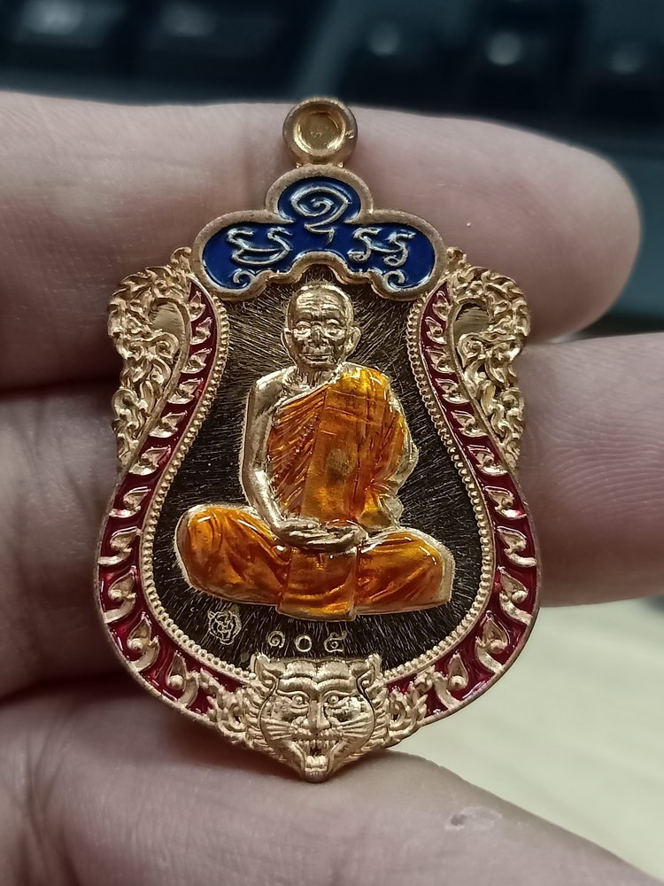 ✅1-408 วัดใจ 100 เหรียญเสมาหัวเสือทรัพย์นาคา หลวงปู่หลิน จันทสาโร สำนักสงฆ์บ่อศิลาหงษ์ทอง อ.ดงเย็น จ.มุกดาหาร 2562 ทองแดงผิวไฟ ลงยาขอบ จีวร โค้ดหัวเสือ หมายเลข 105 กล่องเดิม***พระสายป่า เสมามหาอุตม์