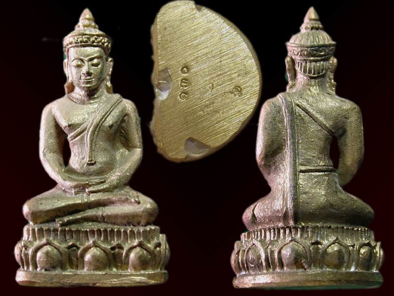 พระกริ่ง "ครุธมฺโม" เนื้อทองชนวนก้นตัน จำนวนจัดสร้าง 199 องค์  ........เคาะเดียวแดง