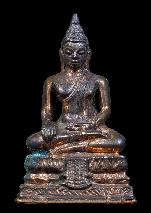 1200.-พระกริ่ง หลวงพ่อวัดไร่ขิง ปี2521(หลวงปู่โต๊ะ หลวงปู่เพิ่ม) ร่วมปลุกเสก เนื้อนวะโลหะ มีจารด้านหลัง กล่องเดิม องค์ที่ 1
