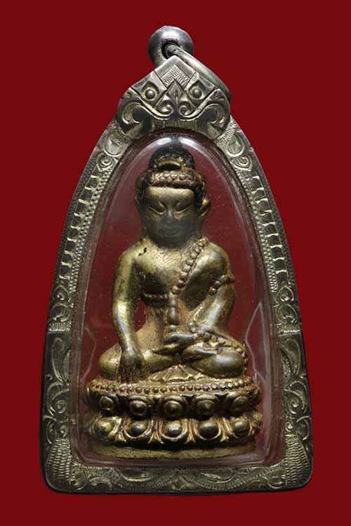 2000.-พระกริ่งชินบัญชร หลวงปู่ทิม รุ่น มงคลศิลาฤกษ์ ปี 2537  เลี่ยมเงิน