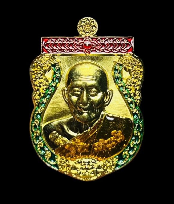 **เคาะแรก 50**เหรียญเศรษฐีน้อย หลวงปู่ฮก วัดราษฎร์เรืองสุข (มาบลำบิด) ชลบุรี ปี 2559 เนื้อทองทิพย์หลงยา พร้อมกล่องเดิม
