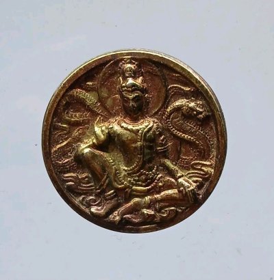 เหรียญหล่อจตุคามหลังราหู เนื้อทองแดง