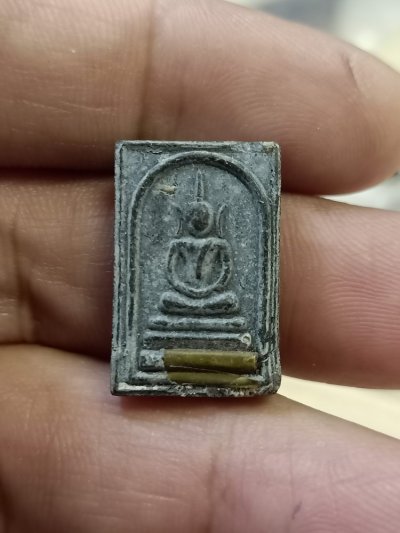 D751 วัดใจ 50 พระสมเด็จพิมพ์คะแนน ครอบจักรวาล ดำใบลาน ฝังตะกรุด