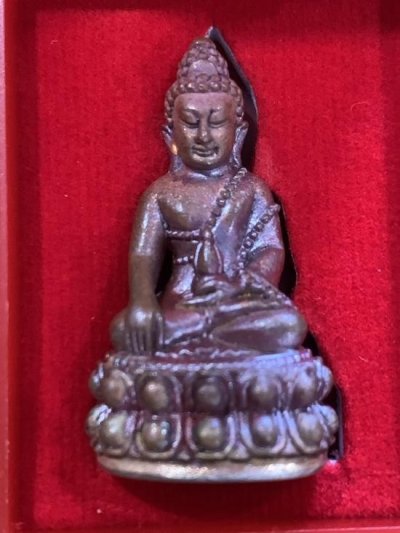 พระกริ่ง รุ่น รวยทันใจ หลวงปู่บุญมา สำนักสงฆ์เขาเเก้วทอง ปราจีนบุรี เนื้อทองแดงเถื่อน หมาย 376 พร้อมกล่องเดิม