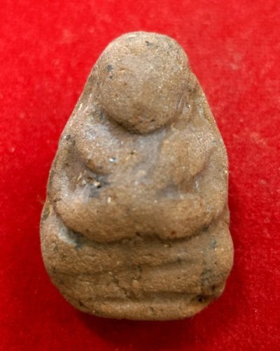 พระสังกัจจายน์ หลวงพ่อกวย เนื้อดิน ปี2500 สวยเก่าดูง่าย