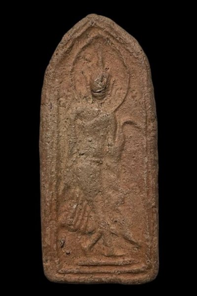 พระลีลาหนังตะลุง  เนื้อดิน หลวงพ่อกวย วัดโฆสิตาราม ชัยนาท