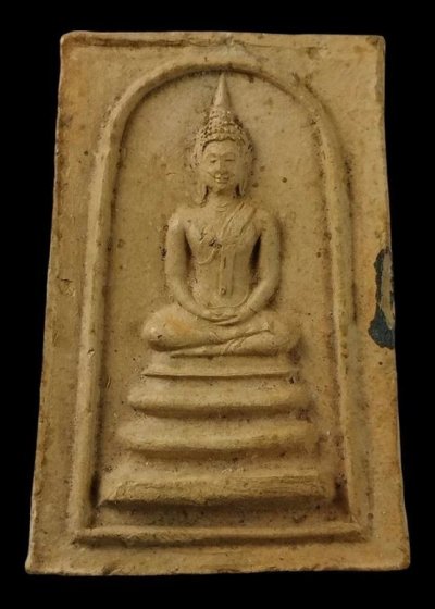 พระสมเด็จพุทธโธ เนื้อดินเผา 3 ชั้น หลวงพ่อขอม ปี 2505 ลพ.มุ่ย ลพ.กวย ร่วมปลุกเสก 01