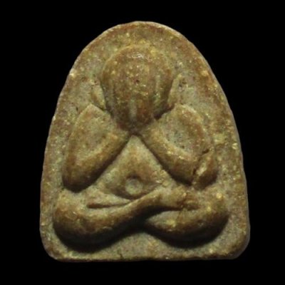 พระปิดตา หลวงพ่อเกลี้ยง วัดเฉลิมอาสน์ ราชบุรี เนื้อผงน้ำมัน ปี 2517