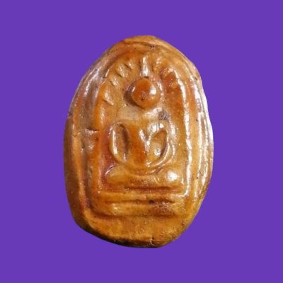 พระเนื้อดินเผาเคลือบแล็ค พิมพ์เม็ดบัวรัศมี ปี2490 หลวงพ่ออ๋อย วัดไทร กรุงเทพฯ(ยอดเกจิ เล่นแร่แปรธาตุ ชำนาญกสิณ)  a17