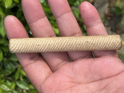 ตะกรุดวิรุณจำบัง (นิยม) เนื้อทองเหลืองและตะกั่ว สร้างปี 2515-2521 หลวงพ่อกวย วัดโฆสิตาราม (บ้านแค) จ.ชัยนาท