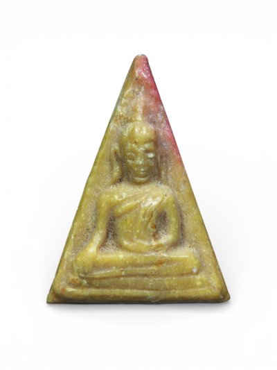 พระนางพญา หลวงพ่อกวย ปี 2521 เนื้อผงน้ำมัน พิมพ์ใหญ่ วัดโฆสิตาราม จ.ชัยนาท