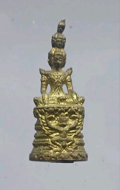 รูปหล่อบรรจุกริ่ง พระเศรษฐีนวโกฏิ ทรงเครื่องจักรพรรดิ์ วัดทวีการะอนันต์