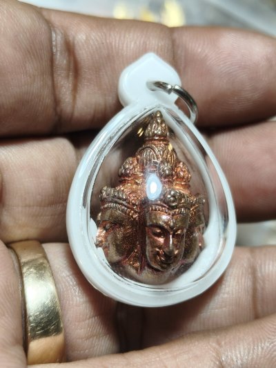 รูปหล่อเศียรพระพรหมหลวงปู่เพิ่มวัดป้อมแก้วปี 2544 รุ่นแรก