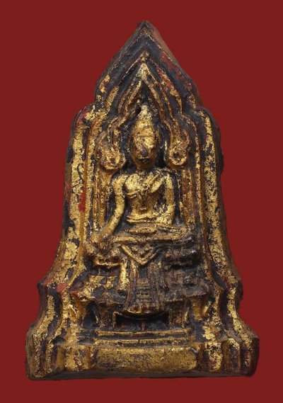 พระโคนสมอ กรุวังหน้า เนื้อดินลงรัก กทม. (สวยๆ)