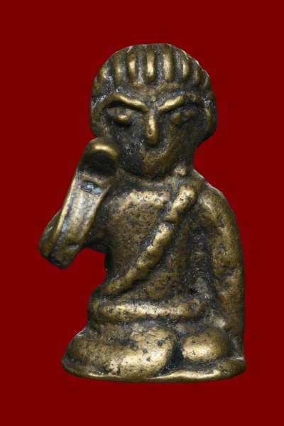 นางกวัก หลวงพ่ออิ่ม วัดหัวเขา จ.สุพรรณบุรี เนื้อทองผสม ปี2470 พร้อมบัตรรับรองนิตยสารพระท่าพระจันทร์  a116