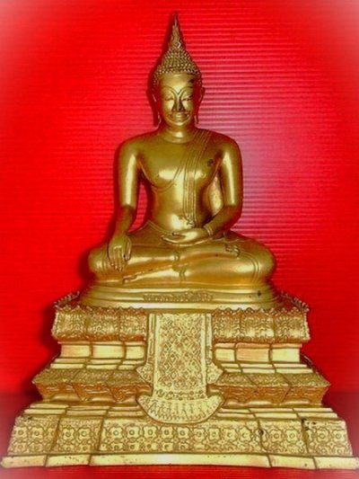 6000.-พระบูชาหลวงพ่อวัดไร่ขิง หน้าตักประมาณ 5 นิ้วกว่า