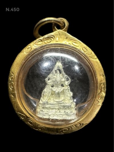 พระพุทธชินราช องค์เล็ก เนื้อเงิน เลี่ยมทองคำ 71.55%