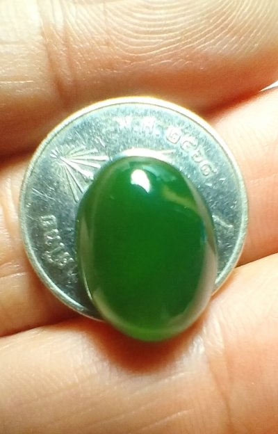 หยก หลวงพ่อวิริยังค์ สวยมากทำหัวแหวนได้พอดี