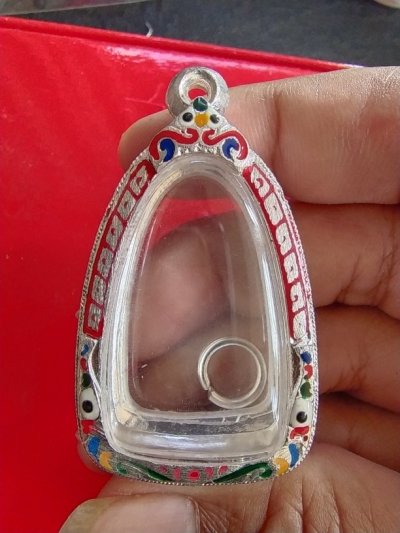 250.- ตลับพระ เนื้อผสมลงยา มือ1