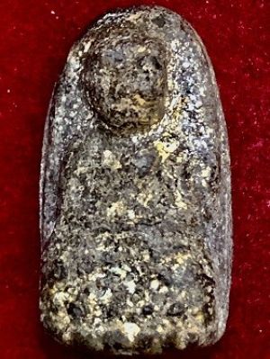 หลวงพ่อทวด พิมพ์พระรอด เนื้อว่าน ในกรอบเลี่ยมสวย