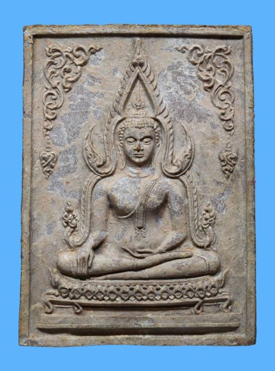 รับประกันแท้!!! ออกบัตรได้ทุกรายการ///พระพุทธชินราชหลวงพ่อกวย พิมพ์จัมโบ้ ปี 2515 เนื้อผงหลังโรยพลอย วัดโฆสิตาราม จ.ชัยนาท ออกวัดราชนัดดา กรุงเทพมหานคร