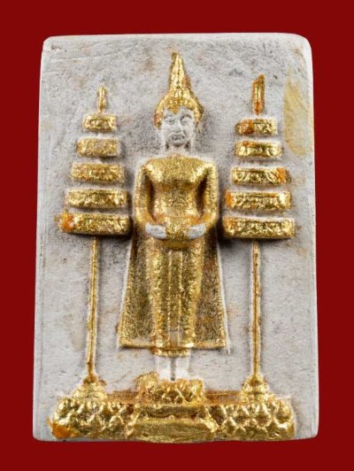 1500.-พระผงหลวงพ่อวัดบ้านแหลม พิมพ์ใหญ่ จ.สมทุรสงคราม ปี2516