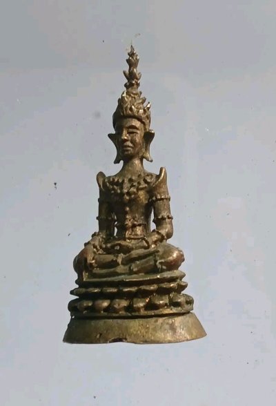 รูปหล่อพระเศรษฐีทรงเครื่อง ไม่ทราบที่