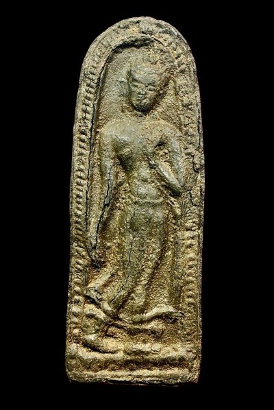 สุดยอดพระหายาก พระลีลากำแพงนิ้ว พิมพ์ใหญ่ เนื้อชินเงิน กรุวัดพระศรีรัตนมหาธาตุ จ.สุพรรณบุรี