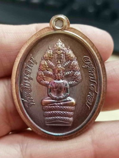 2-2024 วัดใจ 100 เหรียญนาคปรก อายุครบ 8 รอบ หลวงปู่ขำ เกสาโร วัดหนองแดง จ.มหาสารคาม 2568 ทองแดงมันปู ไม่ตัดปีก หมายเลข 132 กล่องเดิม