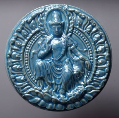 เสวยสุข 50 กระเบื้องเคลือบมุกสีฟ้า เลข 8862