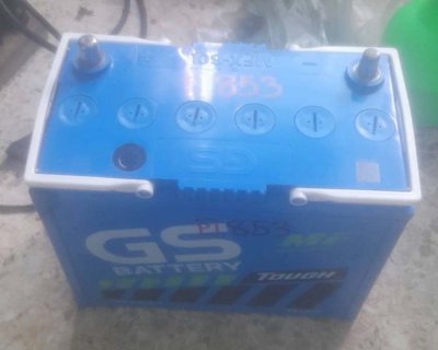 แบตเตอรี่มือสอง GS 50A ขั้ว L แบตไซส์รถเก๋ง
