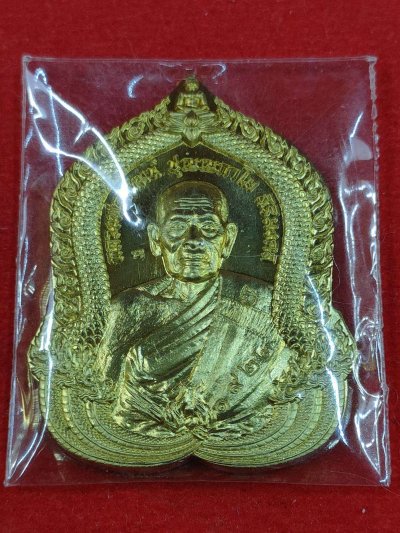 เหรียญสิริมงคล หลวงพ่อพัฒน์ วัดห้วยด้วน ปี63 เนื้อทองเหลือง เลข1922 มีกล่อง