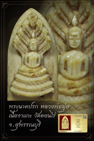 +++ทุน 3,000 เริ่มประมูล พระแท้ๆ เริ่ม 40 ครับ +++พระนาคปรก หลวงพ่อมุ่ย ปี 2510 - ปี 2517 เนื้องาแกะ วัดดอนไร่ จ.สุพรรณบุรี /หายากมาก ครับ ข้อมูลตามบัตรรับประกัน +++