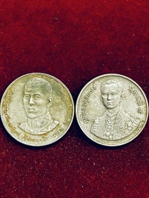 เหรียญ๒บาท ร.๙ มหามงคล๖๐พรรษา ๕ ธันวาคม ๒๕๓๐ + เหรียญ๒บาท พระบรมโอรสาธิราช เฉลิม๓๖พรรษา ๒๘ กรกฏาคม ๒๕๓๑