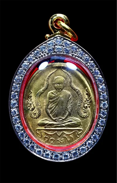 หลวงพ่อพร วัดดอนเมือง รุ่นแรก เนื้อทองแดงกะไหล่ทอง พ.ศ.2460