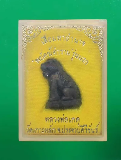 100.- เสือมหาอำนาจ "พยัคฆ์คำราม" รุ่นแรก วัดเกาะหลัก พ.ศ. 2531